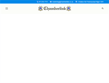 Tablet Screenshot of chamberlink.co.za